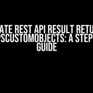 Enumerate Rest API Result Returned as Nested PSCustomObjects: A Step-by-Step Guide