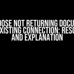 Mongoose Not Returning Documents from Existing Connection: Resolution and Explanation